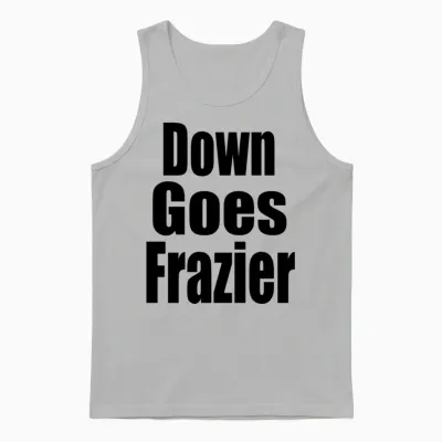 Down Goes Frazier Unisex Tank Top - Ash
