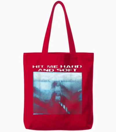 Official Billie Eilish Hit Me Hard and Soft Floating Tote Bags - Red