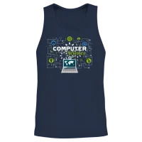 Computer Science Unisex Tank Top - Navy – 2