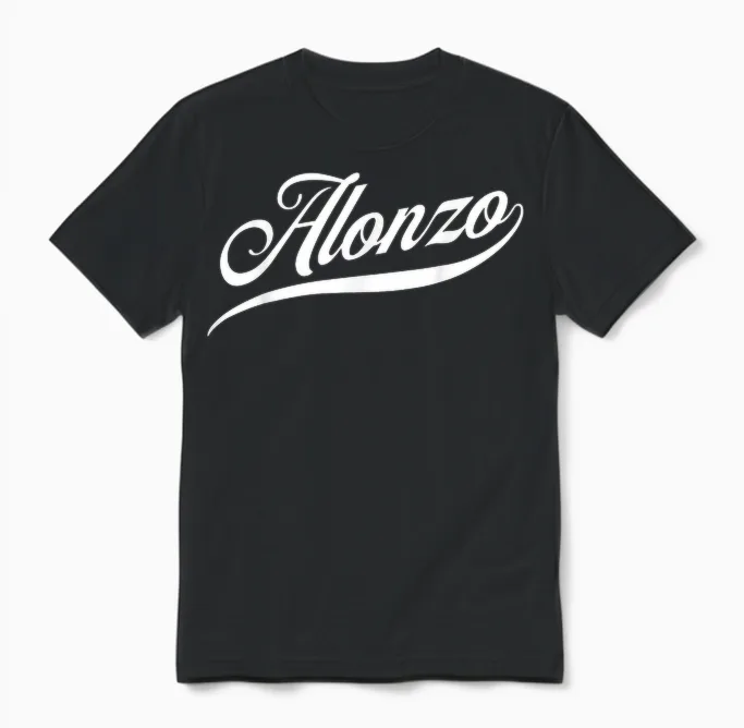 Funny Funny Gift Idea for Alonzo Unisex T-Shirt in Black