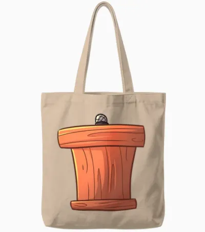 Graduation Podium Tote Bags - Natural