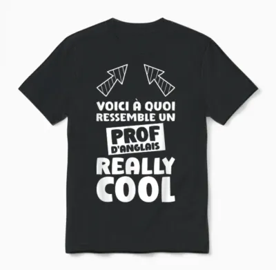 English Teacher Quote Funny English Teacher Unisex T-Shirt - Black