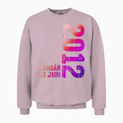 Limited Edition Juni 2012 Legendär Seit Juni 2012 Jahrgang Unisex Sweatshirt - Light Pink