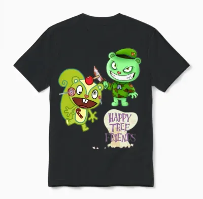 Happy Tree Friends Unisex T-Shirt - Black
