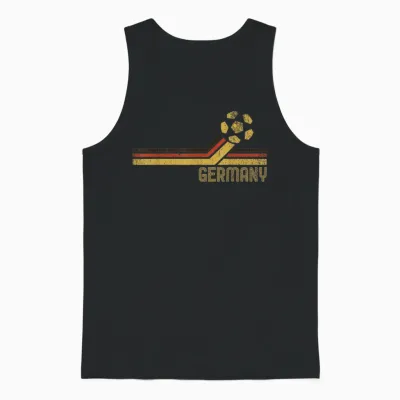 Deutschland Fußball 2026 Deutsche Fans Retro Vintage Unisex Tank Top - Black