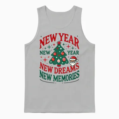 New Year Unisex Tank Top - Ash