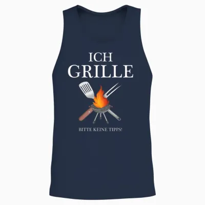 Lustige Grillen Bbq Geschenke Für Männer Am Grill - Ich Grille Bitte Keine Tipps - Bbq Grillmeister Griller T-Shirt Schwarz Klein Eu 38-40 Unisex Tank Top - Navy