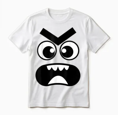 Creepy Carrots Face Funny Halloween Costume Kids and Adults Unisex T-Shirt - White