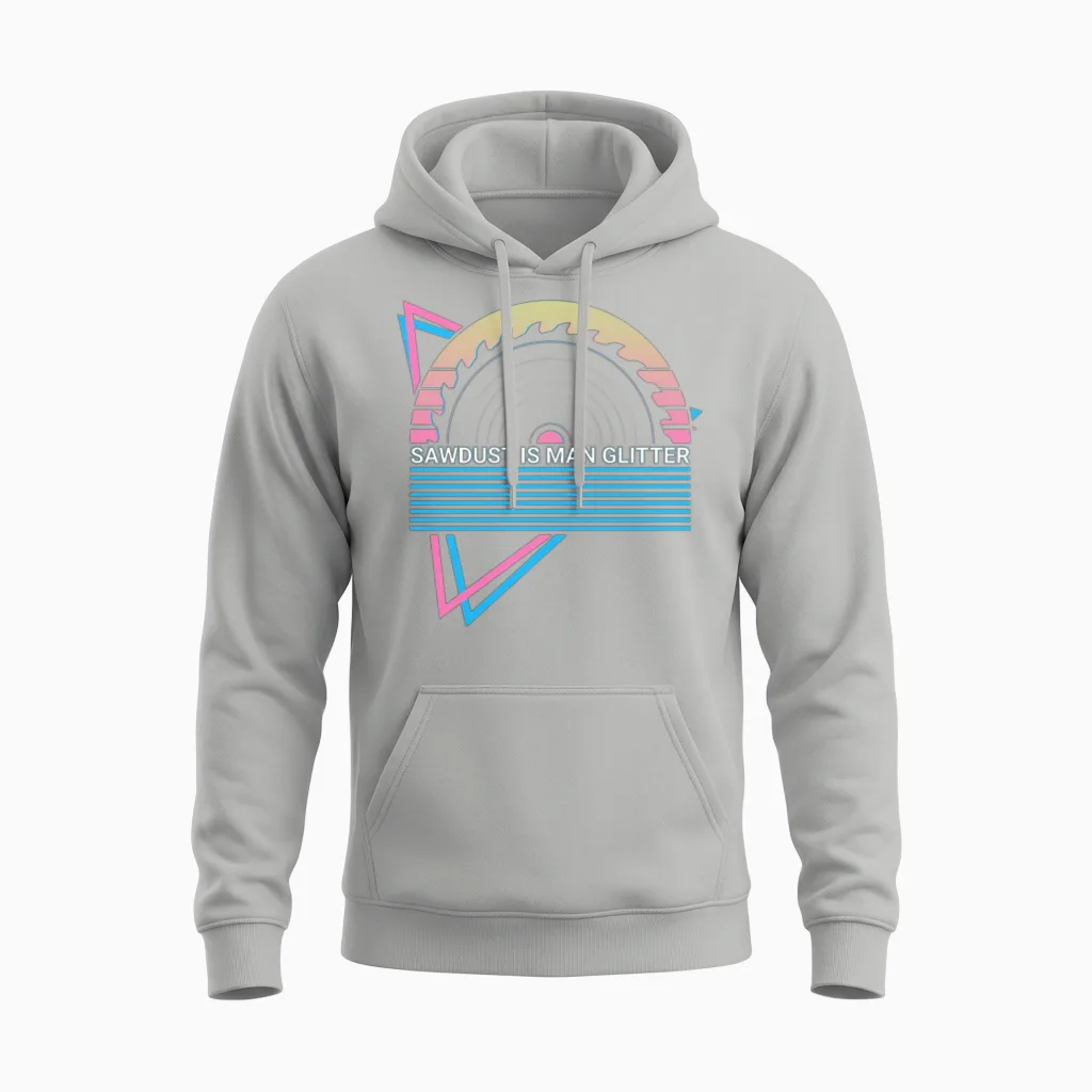 Funny Carpenter Carpentry Retro Unisex Hoodie - Ash