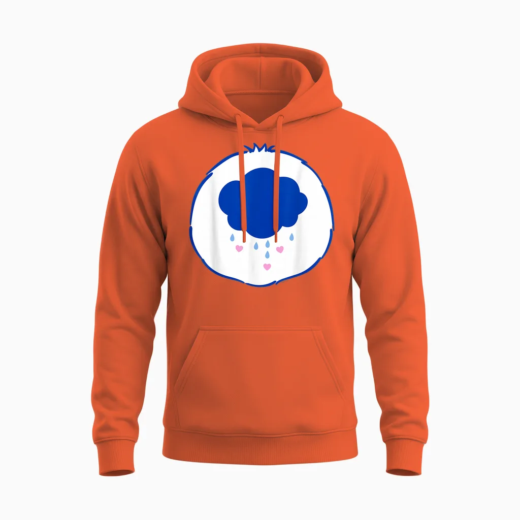 Care Bears Grumpy Belly Wildlife Unisex Hoodie in Orange