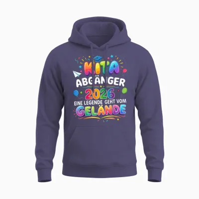 Kita Abgänger 2026 Einschulung Schulkind Junge Mädchen Unisex Hoodie - Heather Sport Dark Navy
