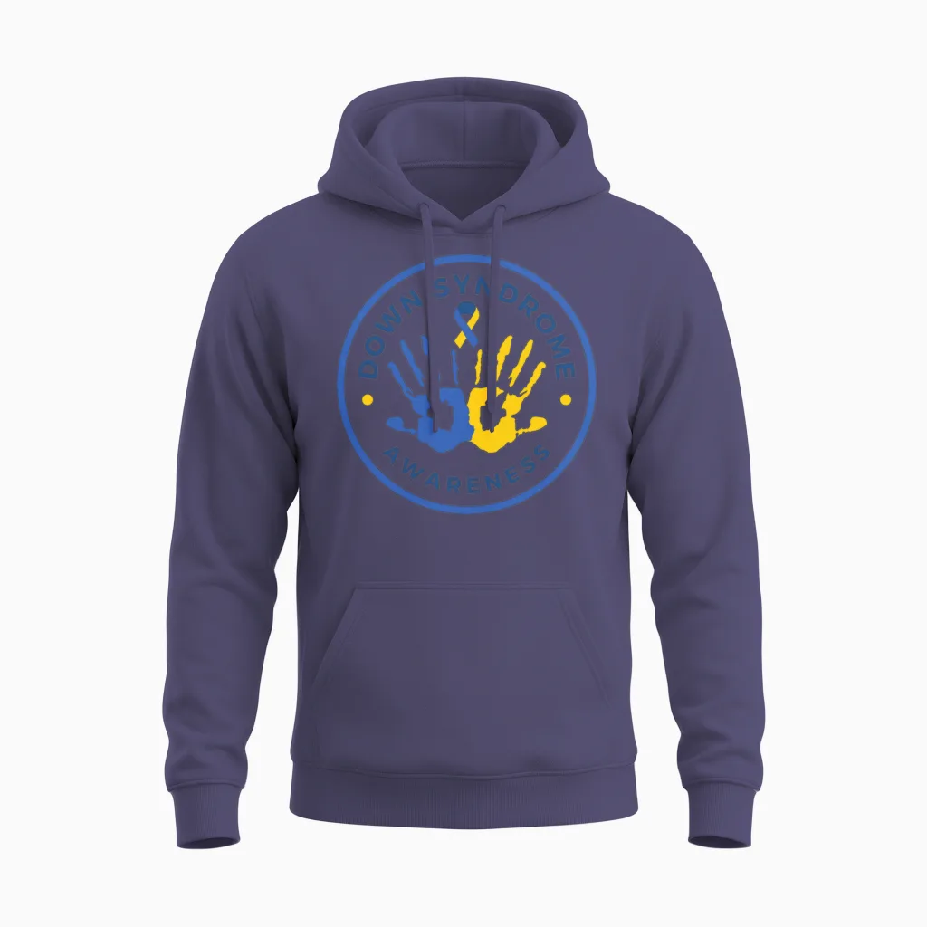 Down Syndrome Awareness Unisex Hoodie in Heather Sport Dark Navy
