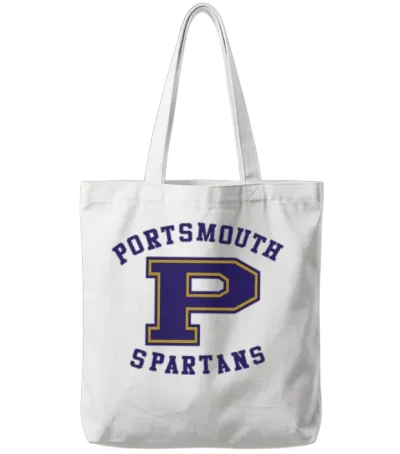 Old School Lions Portsmouth Spartans Tote Bags - White