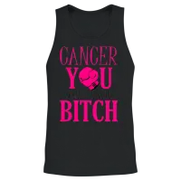 Cancer - You Picked the Wrong Bitch Unisex Tank Top - Black – 2