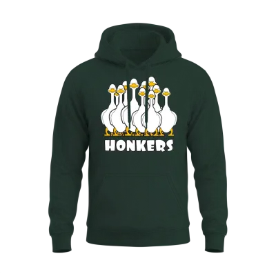 Honkers Funny Design with Nice Goose Unisex Hoodie - Forest