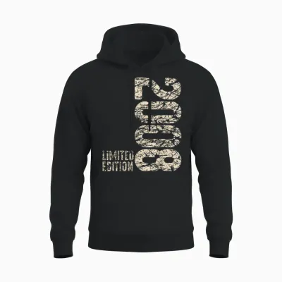 15th Birthday Boy Girl 15 Years 2008 Funny Gift T-Shirt, Black Unisex Hoodie - Black