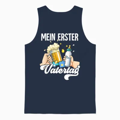 Mein Erster Vatertag Unisex Tank Top - Navy