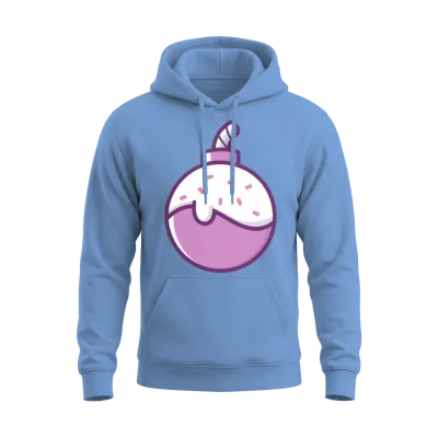 Classic Retro Gaming Bomb Unisex Hoodie - Carolina Blue