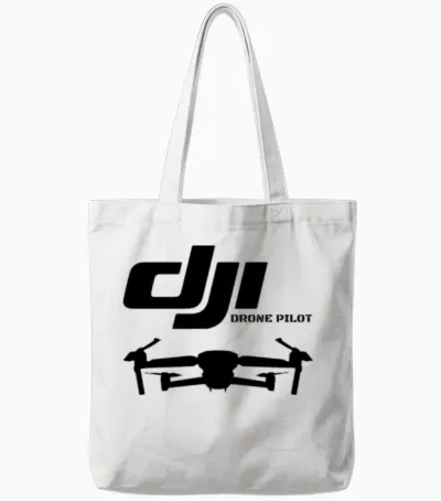 Dji Drone Pilot Tote Bags - White
