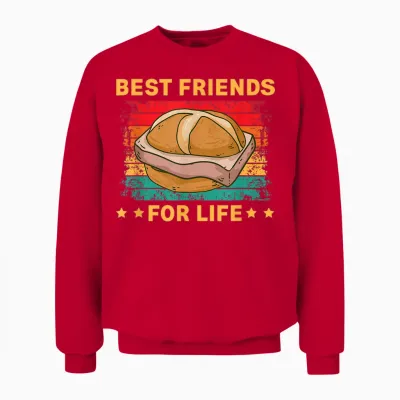 Best Friends for Life Leberkäse Fleischkäse Unisex Sweatshirt - Red