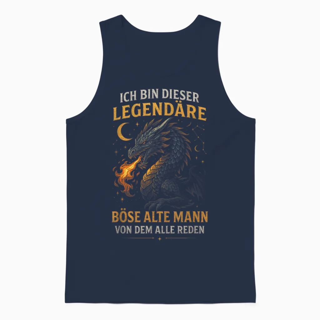 Ich Bin Dieser LegendÀre Böse Alte Mann Von Dem Unisex Tank Top in Navy