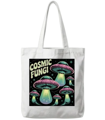 Glow Beyond the Stars Tote Bags - White