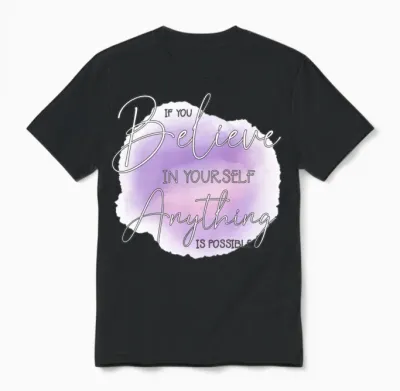Quote About Self Confidence. Unisex T-Shirt - Black
