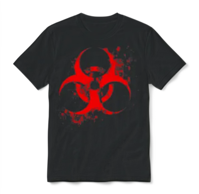 Bloody Biohazard Unisex T-Shirt - Black