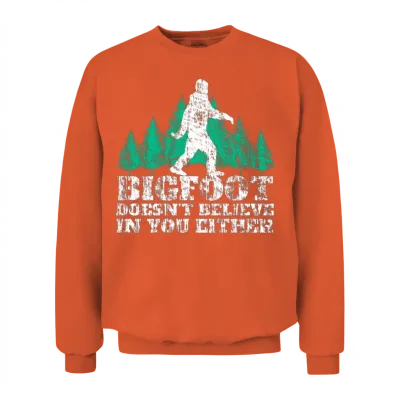Cool Bigfoot Sasquatch Woods Saying Unisex Sweatshirt - Orange