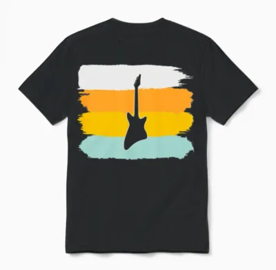 Eguitar Retro Unisex T-Shirt - Black