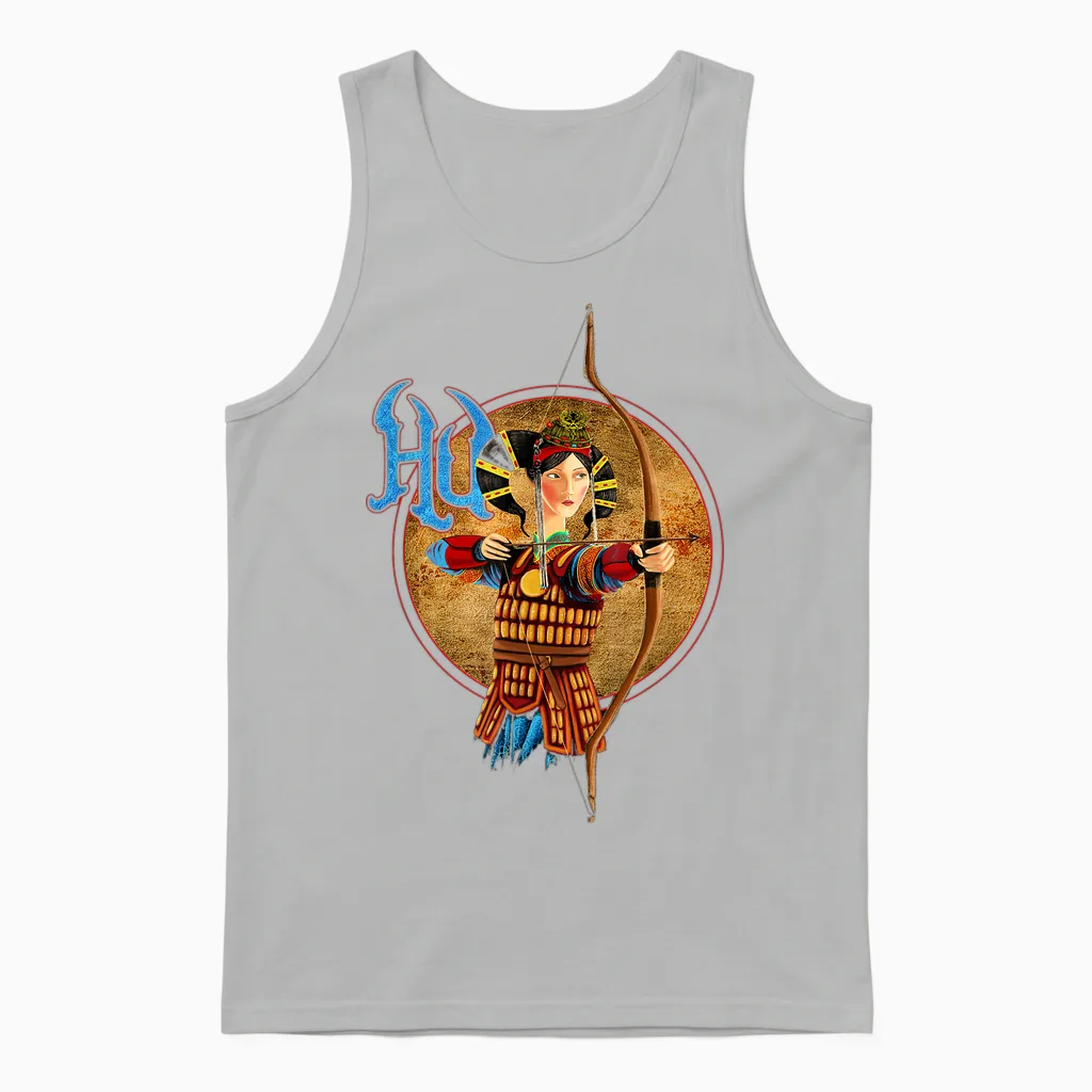 The Hu β Archer T-Shirt, Black, S Unisex Tank Top in Ash