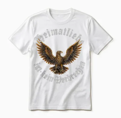 Heimatliebe Ist Kein Verbrechen - Deutschland Adler Klassik Unisex T-Shirt - White