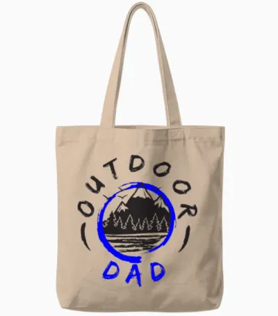 Outdoor Dad Tote Bags - Natural