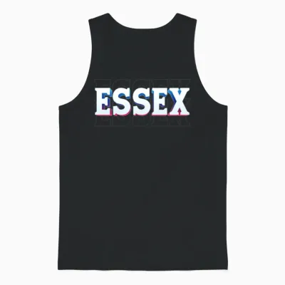 Retro - Essex Unisex Tank Top - Black