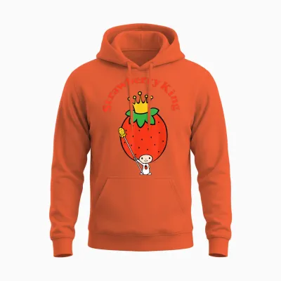 Sanrio Strawberry King Classic Unisex Hoodie - Orange