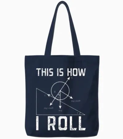 Physics Tshirt Nerdy Physics Tee Physics Pun Tote Bags - Navy
