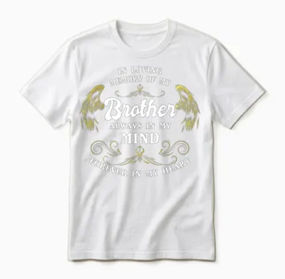 Brother Grief, Brother Lives in Heaven, Memory Unisex T-Shirt - White