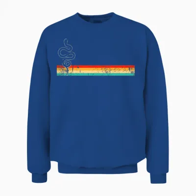 Snake Retro Unisex Sweatshirt - Royal