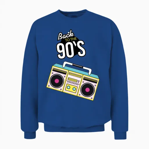 Retro Unisex Sweatshirt in Royal