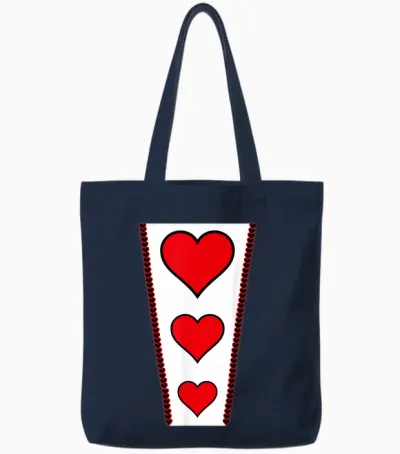 Costume D'halloween Reine De Cœur D'alice Au Pays Des Merveilles Tote Bags - Navy
