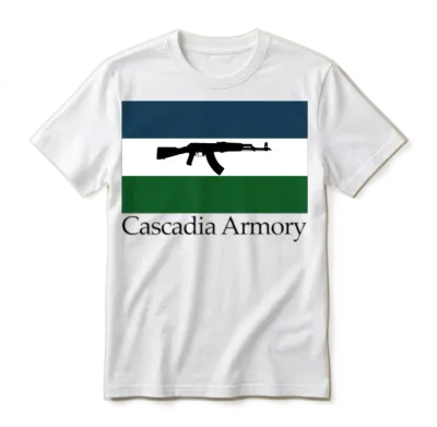 Cascadia Armory Logo Unisex T-Shirt - White