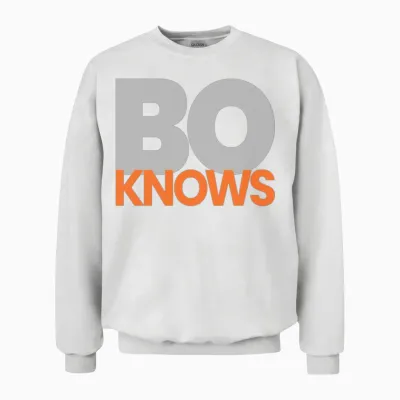 Bo Knows Unisex Sweatshirt - White