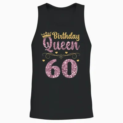 60. Königin Geburtstag 60 Jahre 60 Jahre 60 Unisex Tank Top - Black