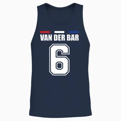 Funny Name Holland Jersey for Mallorca and the Party T-Shirt, Orange Unisex Tank Top - Navy