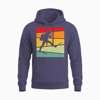 Dive Retro Unisex Hoodie - Heather Sport Dark Navy