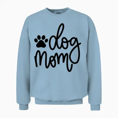 Dog Mom Unisex Sweatshirt - Light Blue