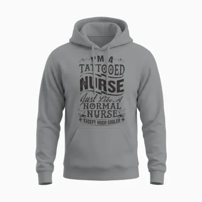 Tattooed Nurse Unisex Hoodie - Sport Grey