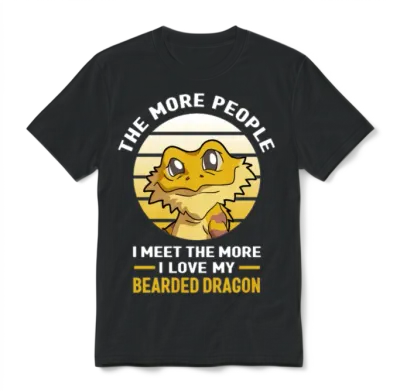 Bearded Dragons Unisex T-Shirt - Black