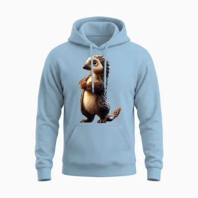 Pangolin Cute Scaly Anthill Pangolins Unisex Hoodie - Light Blue