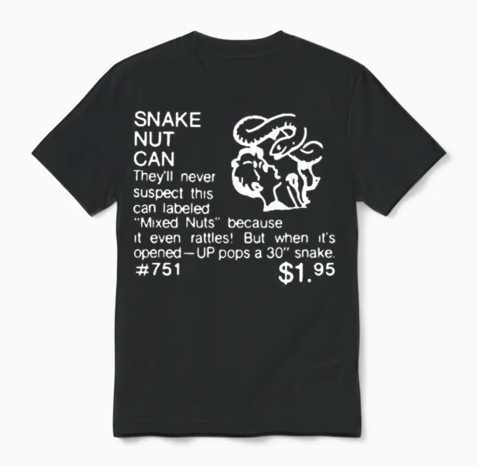 Snake Nut Can - W Reptiles & Exotics Unisex T-Shirt in Black